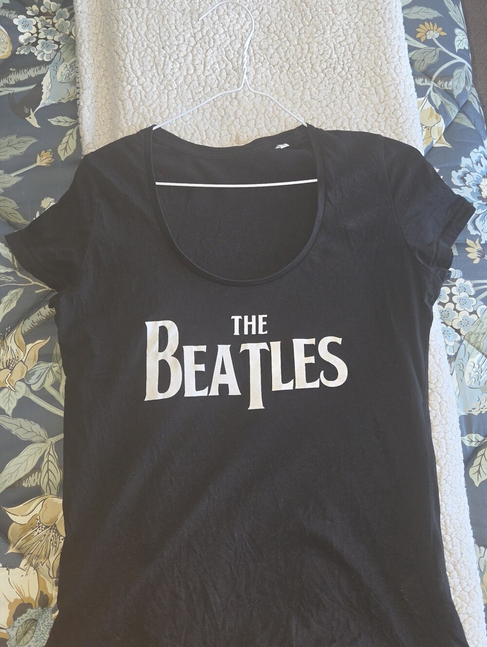 The Beatles Black Logo Tee
